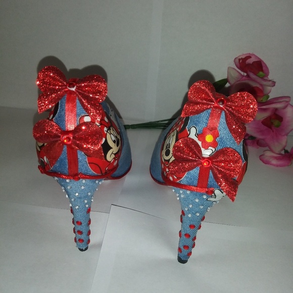 HANDMADE MINNIE MOUSE HEELS - Picture 2 of 6